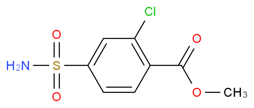 methyl 2-chloro-4-sulfamoylbenzoate_Molecular_structure_CAS_)