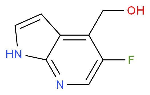(5-Fluoro-1H-pyrrolo[2,3-b]pyridin-4-yl)methanol_Molecular_structure_CAS_1246088-53-8)