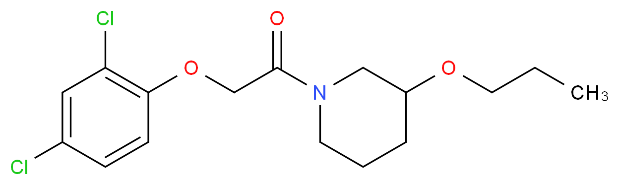 1-[(2,4-dichlorophenoxy)acetyl]-3-propoxypiperidine_Molecular_structure_CAS_)