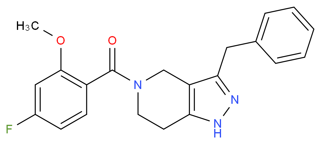 3-benzyl-5-(4-fluoro-2-methoxybenzoyl)-4,5,6,7-tetrahydro-1H-pyrazolo[4,3-c]pyridine_Molecular_structure_CAS_)
