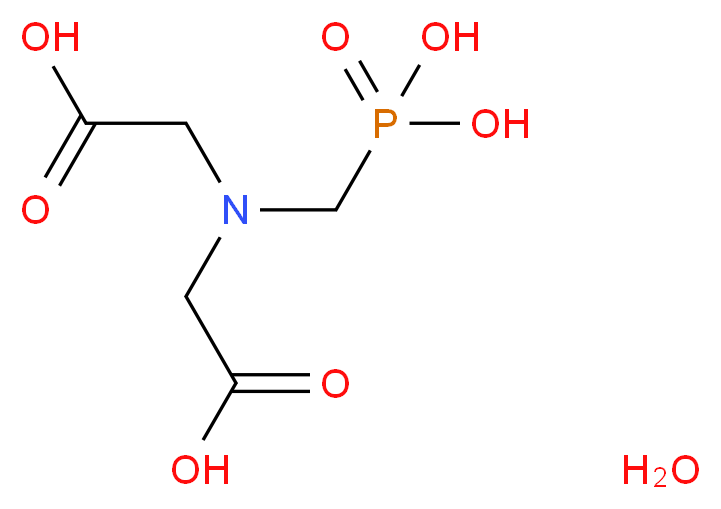 N-(Phosphonomethyl)iminodiacetic acid hydrate_Molecular_structure_CAS_5994-61-6)