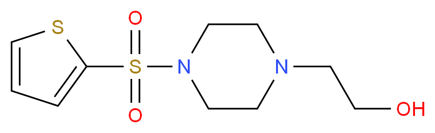 2-[4-(Thiophene-2-sulfonyl)-piperazin-1-yl]-ethanol_Molecular_structure_CAS_)