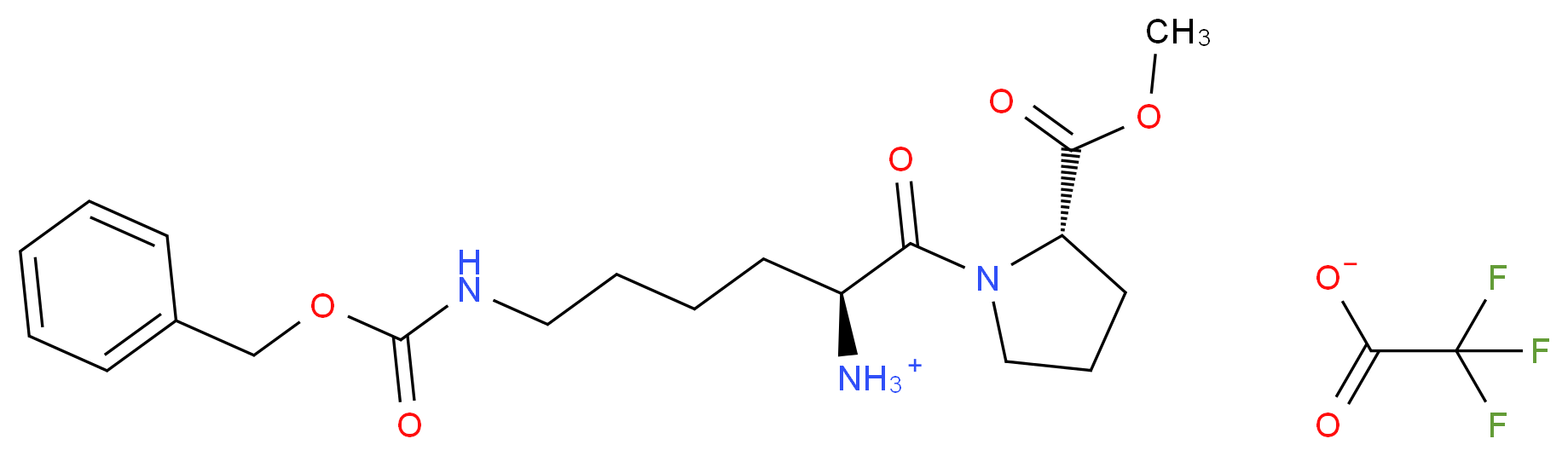 N-Benzyloxycarbonyl-L-lysyl]-L-proline Methyl Ester Trifluoroacetic Acid Salt_Molecular_structure_CAS_108456-08-2)