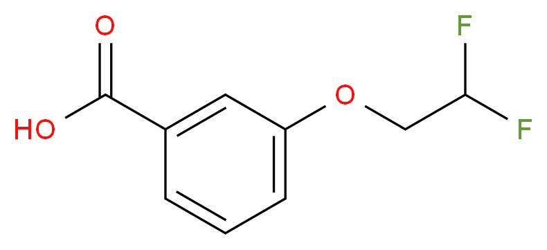 3-(2,2-difluoroethoxy)benzoic acid_Molecular_structure_CAS_)