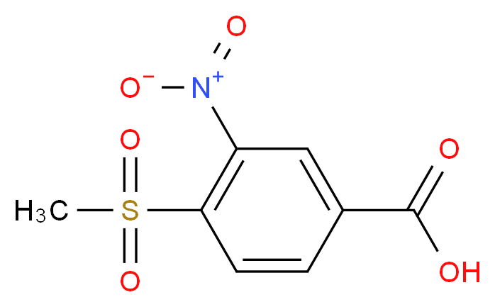 4-Methanesulfonyl-3-nitro-benzoic acid_Molecular_structure_CAS_)