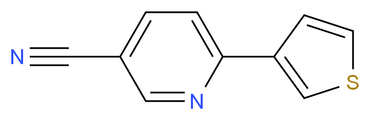 6-(3-Thienyl)nicotinonitrile_Molecular_structure_CAS_937601-80-4)