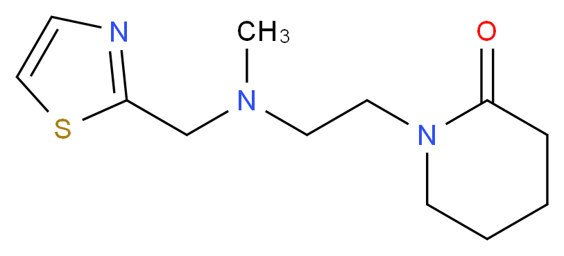 1-{2-[methyl(1,3-thiazol-2-ylmethyl)amino]ethyl}piperidin-2-one_Molecular_structure_CAS_)