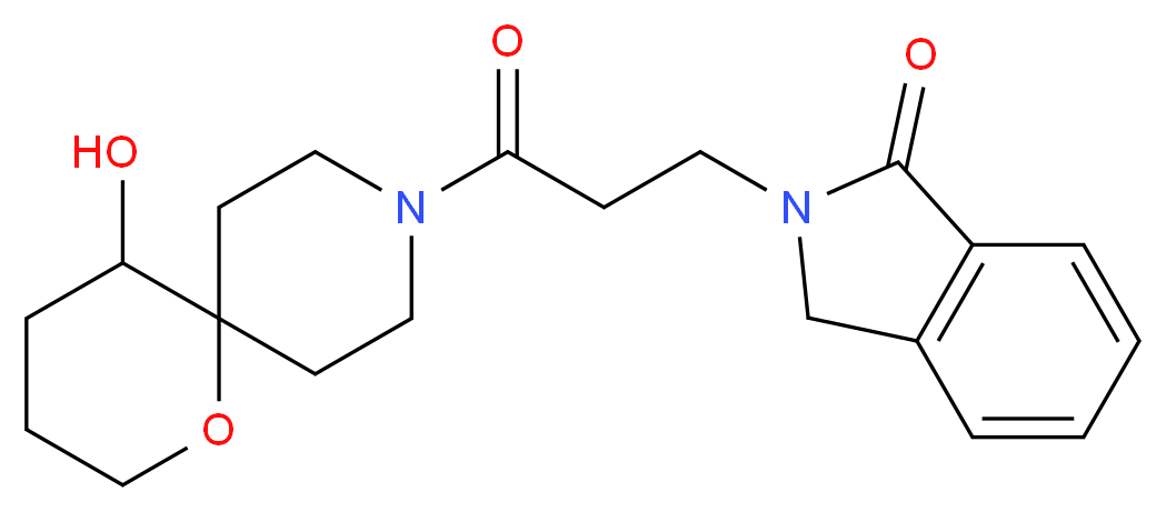 2-[3-(5-hydroxy-1-oxa-9-azaspiro[5.5]undec-9-yl)-3-oxopropyl]-1-isoindolinone_Molecular_structure_CAS_)
