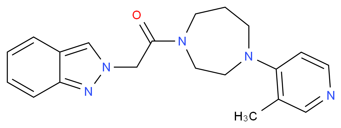 2-{2-[4-(3-methyl-4-pyridinyl)-1,4-diazepan-1-yl]-2-oxoethyl}-2H-indazole_Molecular_structure_CAS_)