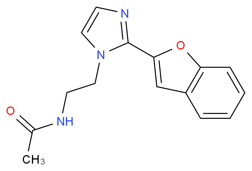 N-{2-[2-(1-benzofuran-2-yl)-1H-imidazol-1-yl]ethyl}acetamide_Molecular_structure_CAS_)