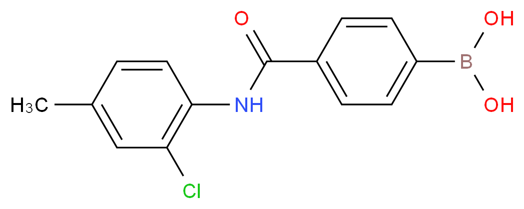 (4-((2-Chloro-4-methylphenyl)carbamoyl)phenyl)boronic acid_Molecular_structure_CAS_913835-39-9)