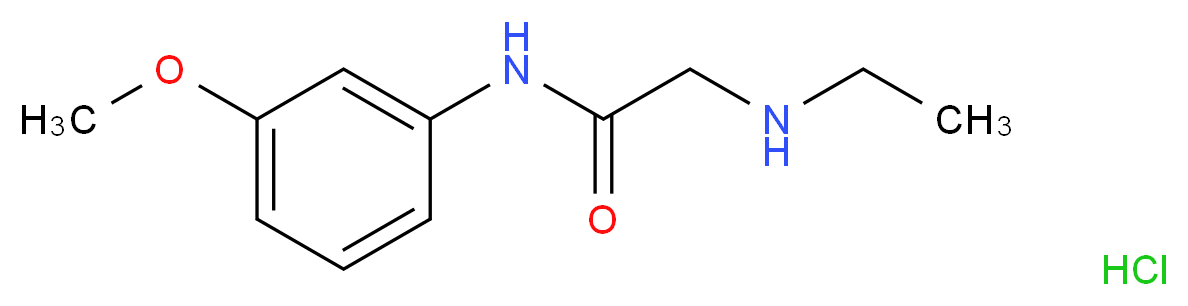 2-(ethylamino)-N-(3-methoxyphenyl)acetamide hydrochloride_Molecular_structure_CAS_)