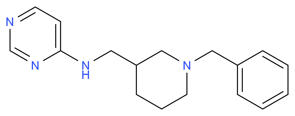 N-[(1-benzylpiperidin-3-yl)methyl]pyrimidin-4-amine_Molecular_structure_CAS_)