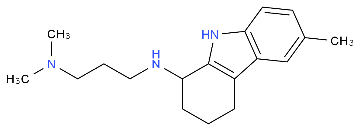 N,N-dimethyl-N'-(6-methyl-2,3,4,9-tetrahydro-1H-carbazol-1-yl)propane-1,3-diamine_Molecular_structure_CAS_121593-92-8)