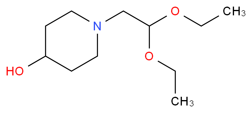 1-(2,2-diethoxyethyl)piperidin-4-ol_Molecular_structure_CAS_)