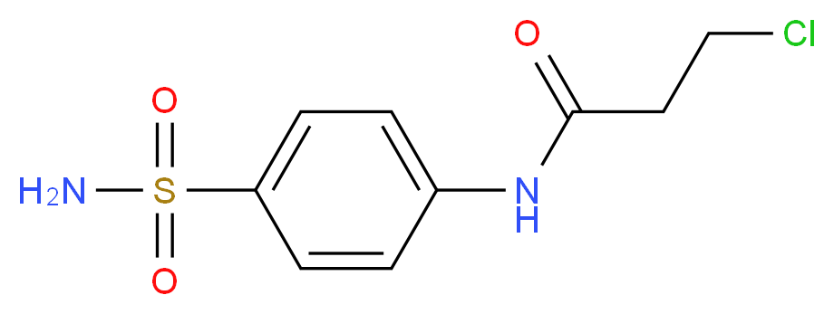 N-[4-(aminosulfonyl)phenyl]-3-chloropropanamide_Molecular_structure_CAS_104246-29-9)