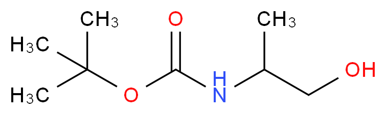 tert-butyl N-(1-hydroxypropan-2-yl)carbamate_Molecular_structure_CAS_)