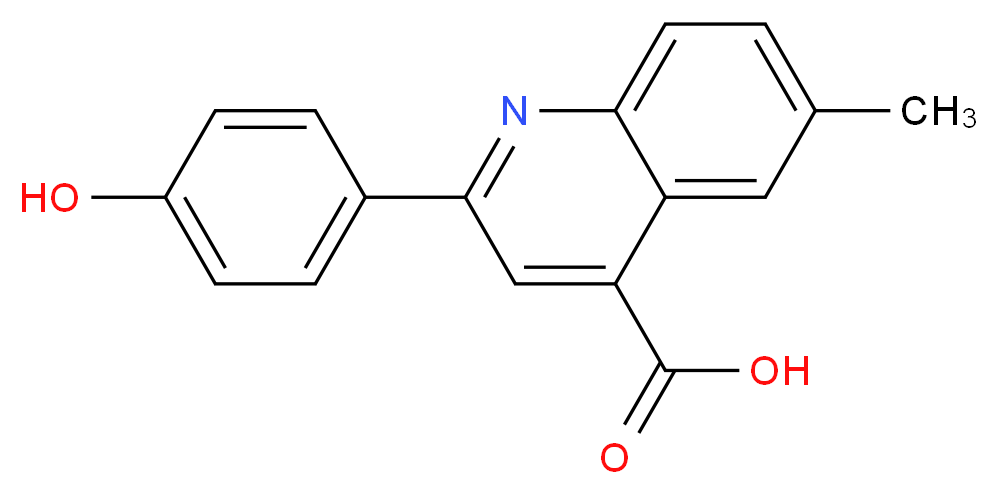 2-(4-Hydroxyphenyl)-6-methylquinoline-4-carboxylic acid_Molecular_structure_CAS_116734-15-7)