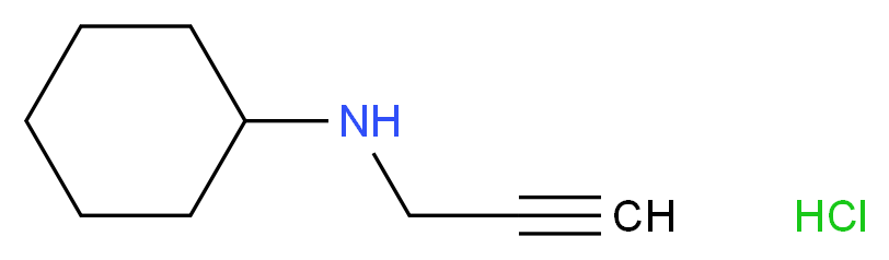 N-(prop-2-yn-1-yl)cyclohexanamine hydrochloride_Molecular_structure_CAS_)