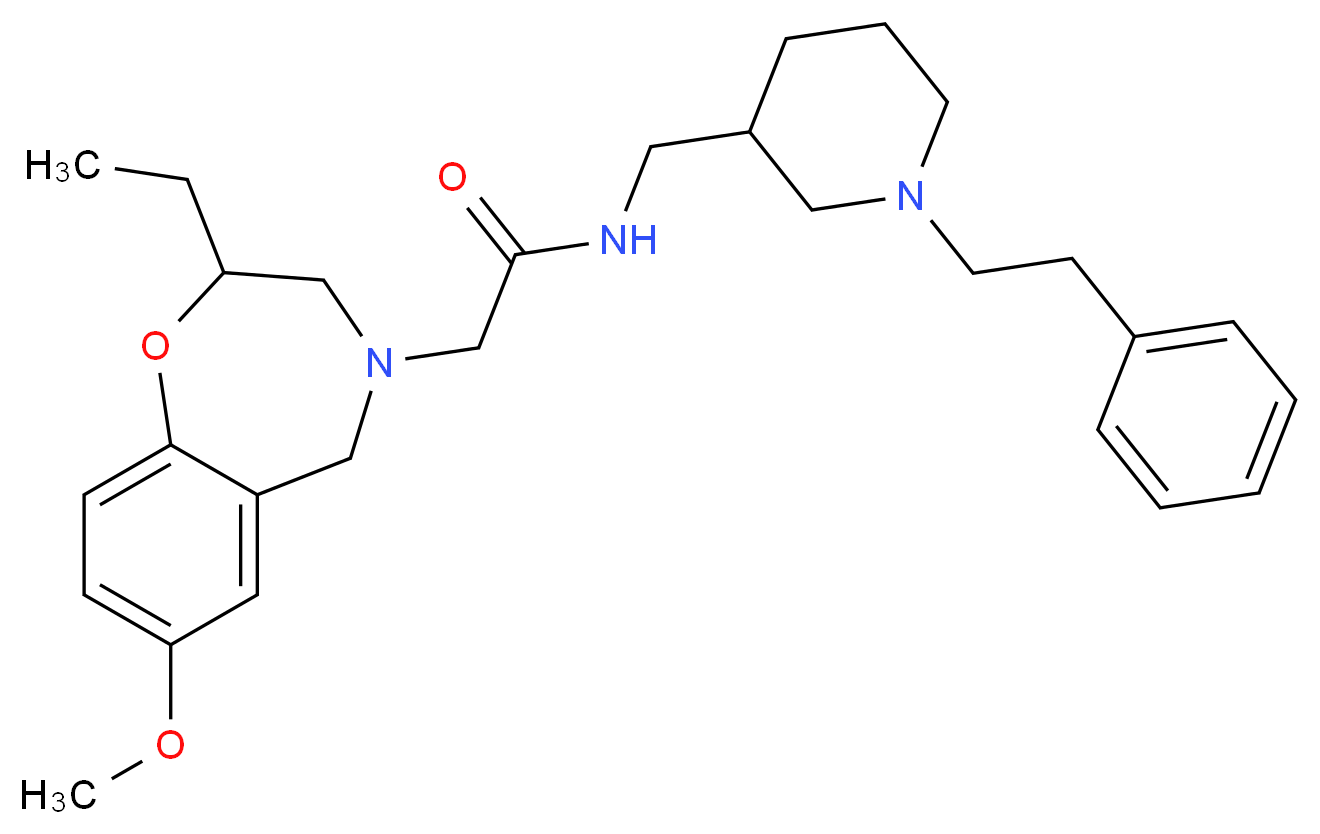 2-(2-ethyl-7-methoxy-2,3-dihydro-1,4-benzoxazepin-4(5H)-yl)-N-{[1-(2-phenylethyl)-3-piperidinyl]methyl}acetamide_Molecular_structure_CAS_)