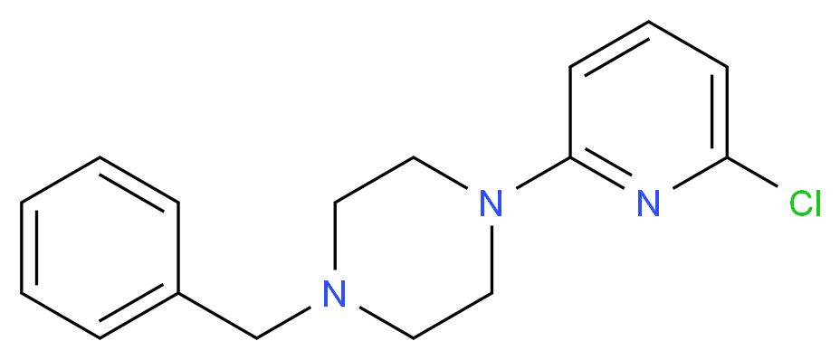 1-benzyl-4-(6-chloropyridin-2-yl)piperazine_Molecular_structure_CAS_)