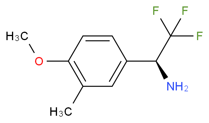 (1S)-2,2,2-TRIFLUORO-1-(4-METHOXY-3-METHYLPHENYL)ETHYLAMINE_Molecular_structure_CAS_)