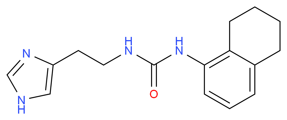 N-[2-(1H-imidazol-4-yl)ethyl]-N'-(5,6,7,8-tetrahydronaphthalen-1-yl)urea_Molecular_structure_CAS_)