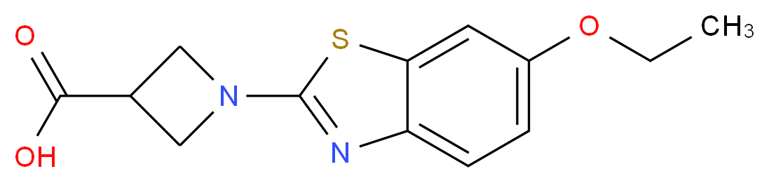 1-(6-ethoxy-1,3-benzothiazol-2-yl)azetidine-3-carboxylic acid_Molecular_structure_CAS_)