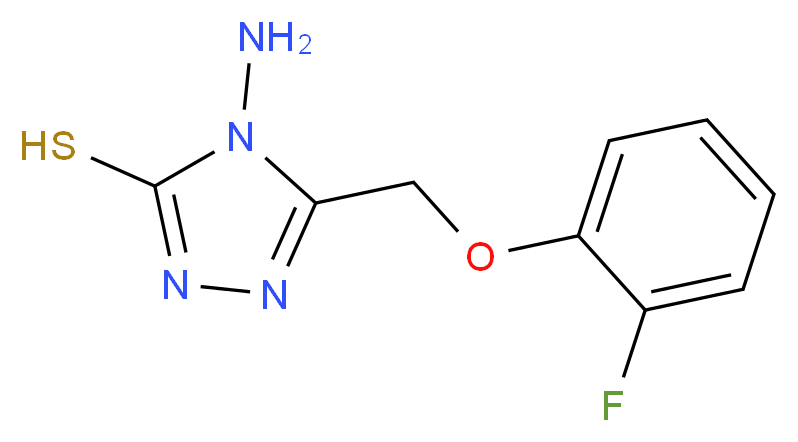 4-amino-5-[(2-fluorophenoxy)methyl]-4H-1,2,4-triazole-3-thiol_Molecular_structure_CAS_)