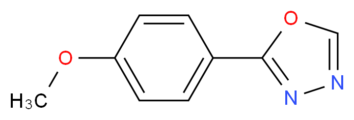 2-(4-Methoxyphenyl)-1,3,4-oxadiazole_Molecular_structure_CAS_829-35-6)