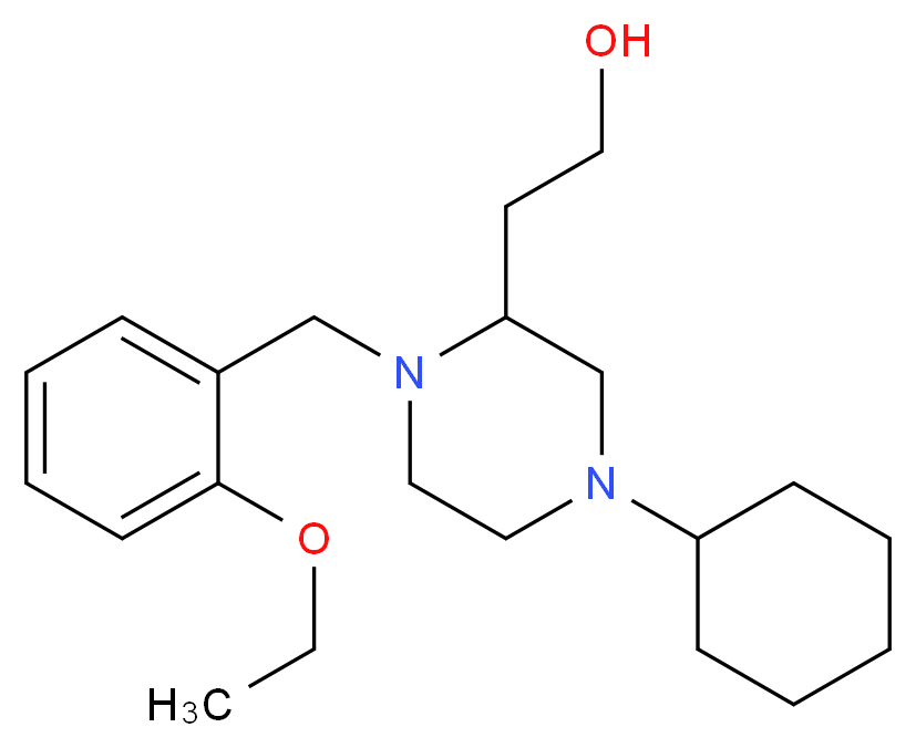 2-[4-cyclohexyl-1-(2-ethoxybenzyl)-2-piperazinyl]ethanol_Molecular_structure_CAS_)