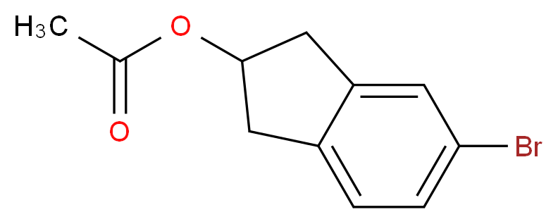 5-bromo-2,3-dihydro-1H-inden-2-yl acetate_Molecular_structure_CAS_862135-60-2)