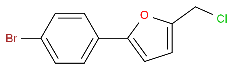 2-(4-Bromo-phenyl)-5-chloromethyl-furan_Molecular_structure_CAS_)