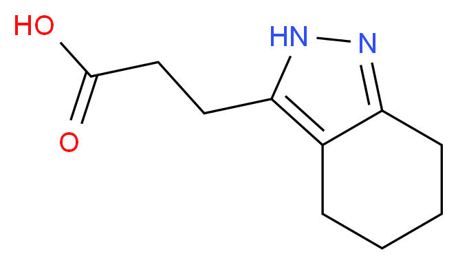 3-(4,5,6,7-tetrahydro-2H-indazol-3-yl)propanoic acid_Molecular_structure_CAS_1185299-18-6)