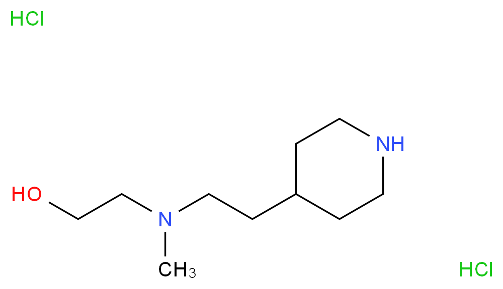 2-{Methyl[2-(4-piperidinyl)ethyl]amino}-1-ethanol dihydrochloride_Molecular_structure_CAS_)