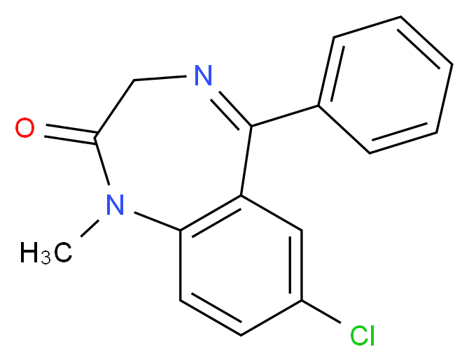 Diazepam solution_Molecular_structure_CAS_439-14-5)