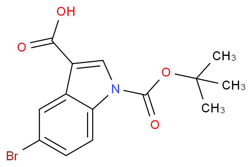 5-bromo-1H-t-butoxycarbonyl-indole-3-carboxylic acid_Molecular_structure_CAS_852180-98-4)