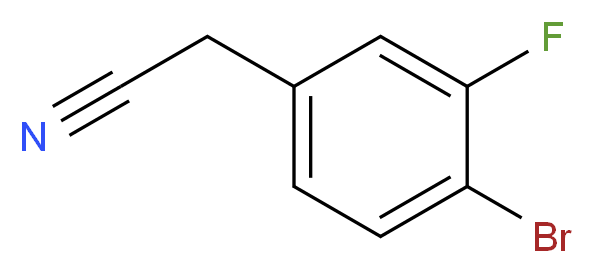 2-(4-bromo-3-fluorophenyl)acetonitrile_Molecular_structure_CAS_)