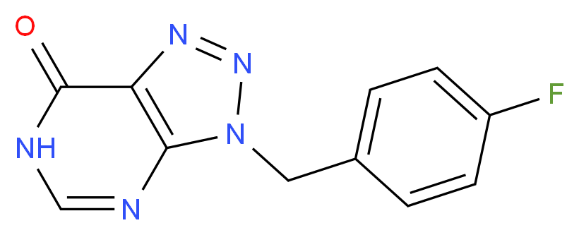 3-(4-Fluorobenzyl)-3,6-dihydro-7H-[1,2,3]triazolo[4,5-d]pyrimidin-7-one_Molecular_structure_CAS_)