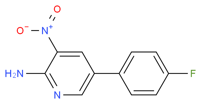 5-(4-Fluorophenyl)-3-nitro-2-pyridinylamine_Molecular_structure_CAS_)