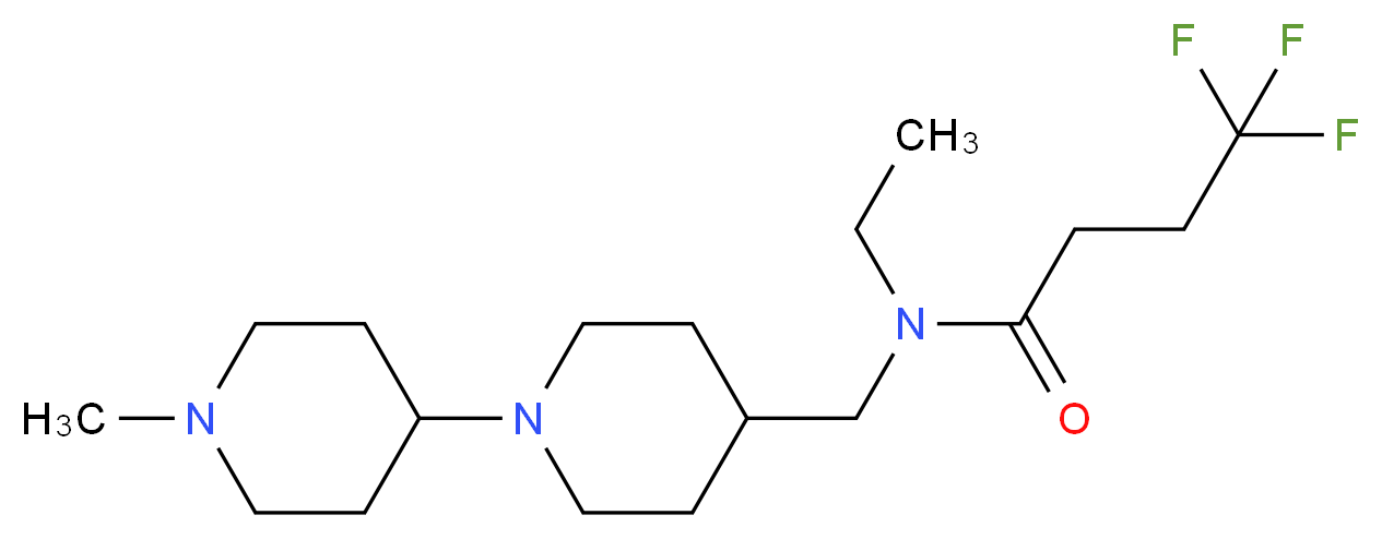 N-ethyl-4,4,4-trifluoro-N-[(1'-methyl-1,4'-bipiperidin-4-yl)methyl]butanamide_Molecular_structure_CAS_)