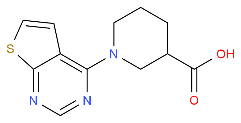 1-{thieno[2,3-d]pyrimidin-4-yl}piperidine-3-carboxylic acid_Molecular_structure_CAS_)
