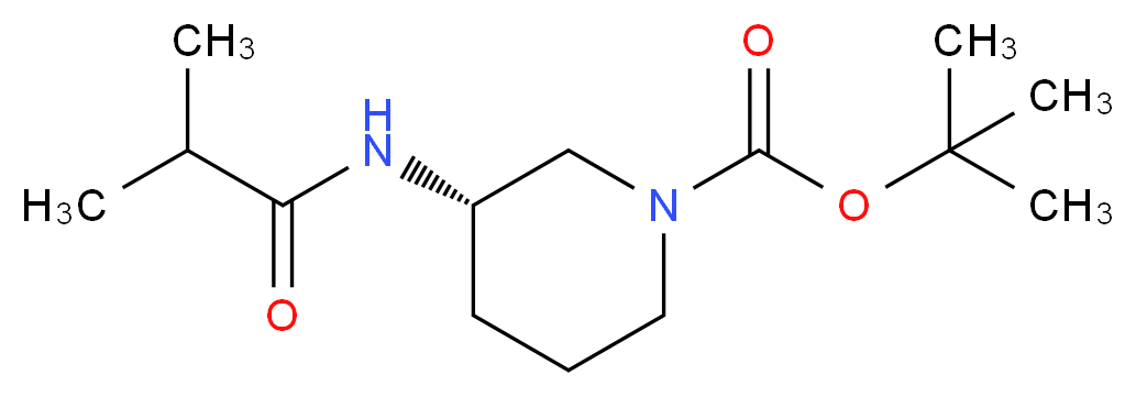 (3S)-3-(Isobutanoylamino)piperidine, N1-BOC protected_Molecular_structure_CAS_)