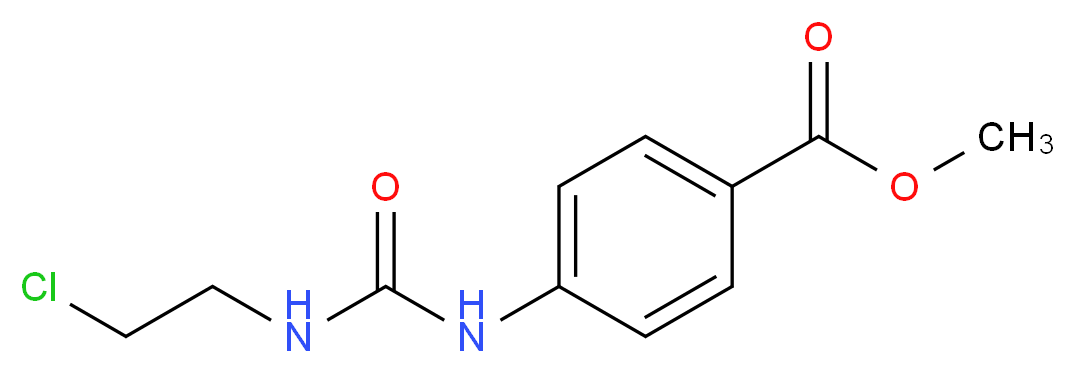Methyl 4-({[(2-chloroethyl)amino]carbonyl}amino)-benzenecarboxylate_Molecular_structure_CAS_)