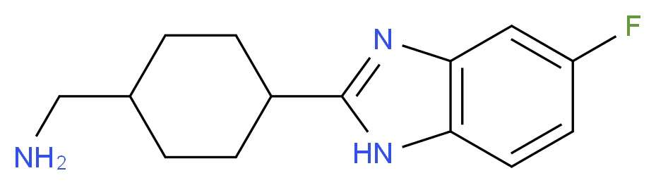 [4-(5-Fluoro-1H-benzimidazol-2-yl)cyclohexyl]-methylamine_Molecular_structure_CAS_)