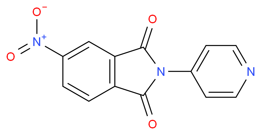 5-nitro-2-(pyridin-4-yl)-2,3-dihydro-1H-isoindole-1,3-dione_Molecular_structure_CAS_)