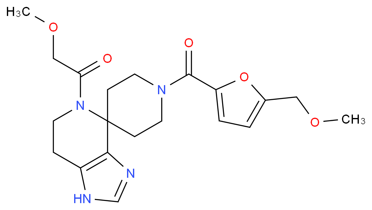 5-(methoxyacetyl)-1'-[5-(methoxymethyl)-2-furoyl]-1,5,6,7-tetrahydrospiro[imidazo[4,5-c]pyridine-4,4'-piperidine]_Molecular_structure_CAS_)