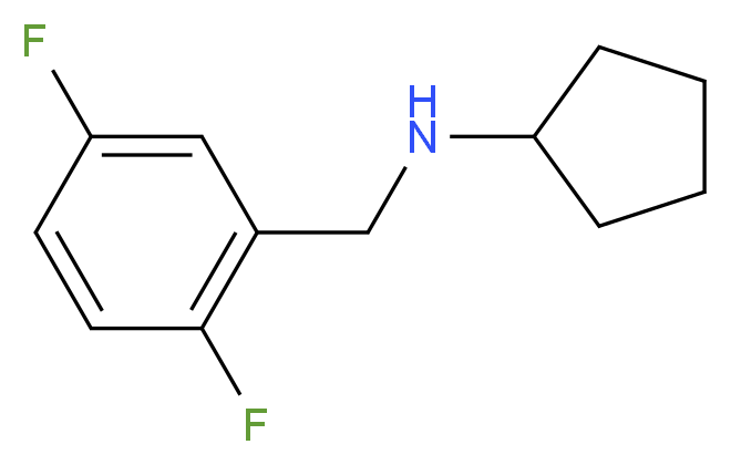 N-[(2,5-difluorophenyl)methyl]cyclopentanamine_Molecular_structure_CAS_)