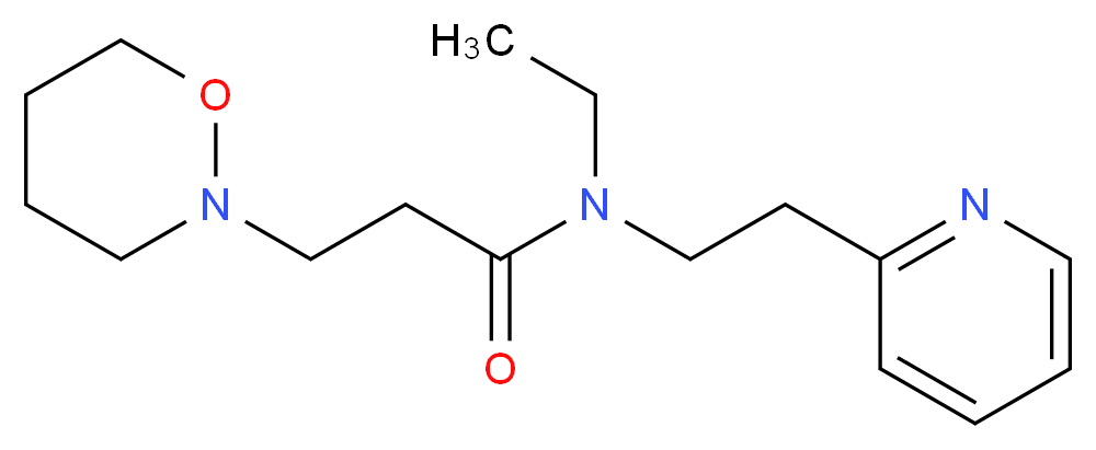 N-ethyl-3-(1,2-oxazinan-2-yl)-N-(2-pyridin-2-ylethyl)propanamide_Molecular_structure_CAS_)