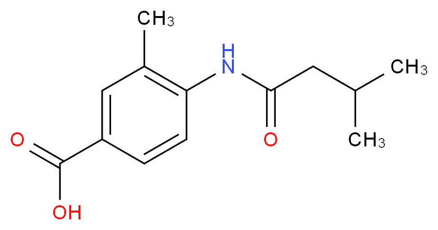 3-methyl-4-(3-methylbutanamido)benzoic acid_Molecular_structure_CAS_)